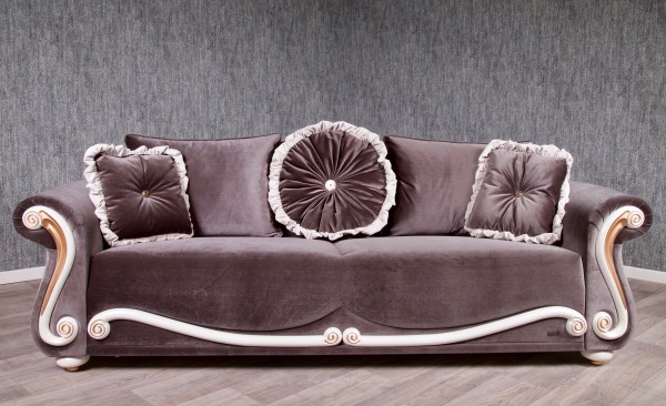 Barock Sessel Chesterfield 3-Sitzer, Repro-Antik-Design